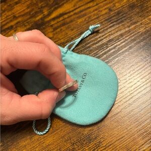 Tiffany & Co. Sterling Silver Notes Ring